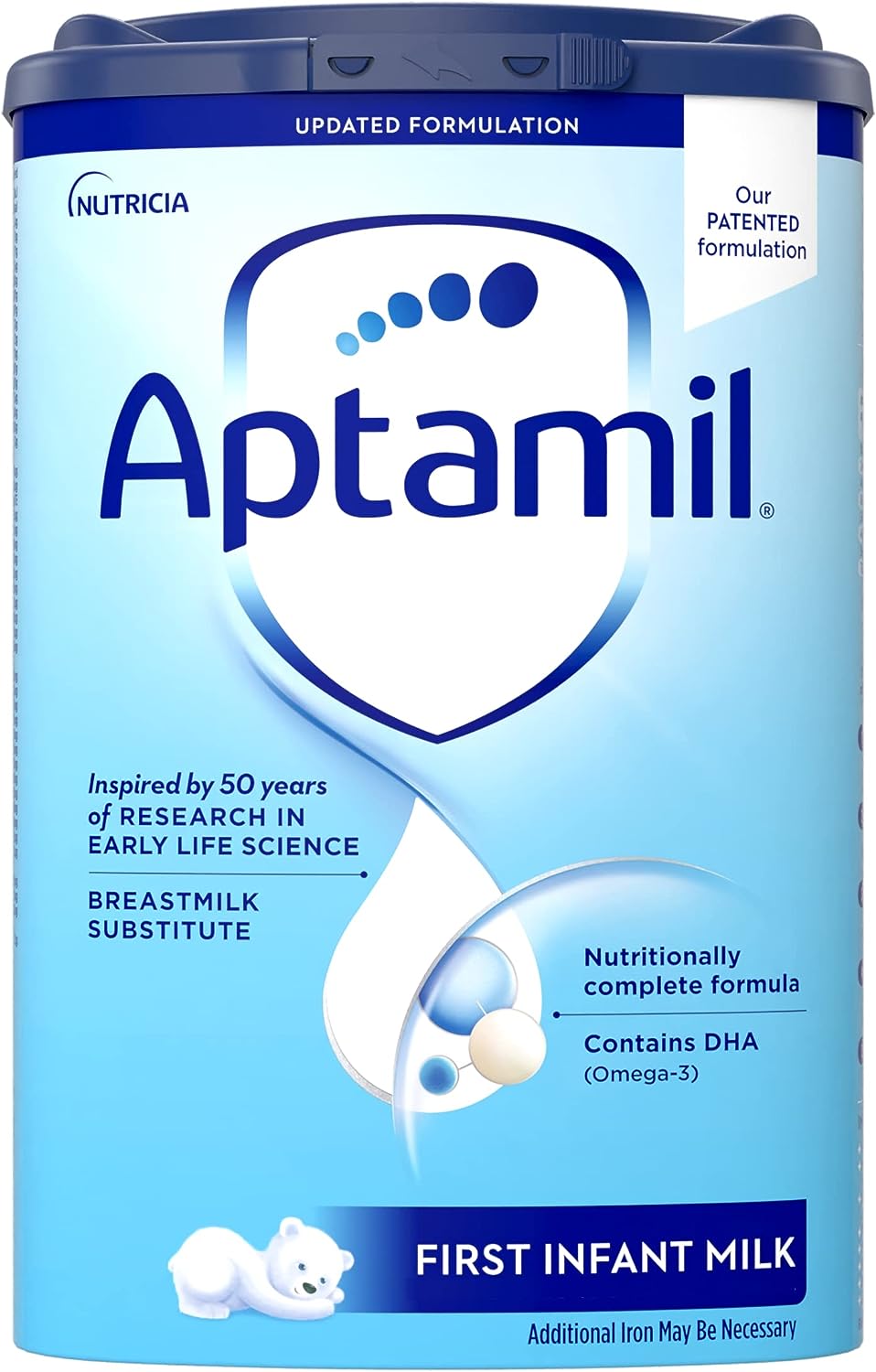 251231095044311_1 Aptamil Stage 1, No. 1 Baby Formula in Europe, Milk Based Powder Infant Formula with DHA, Omega 3 & Prebiotics, 1.76 Pound (Pack of 1) - Image 1